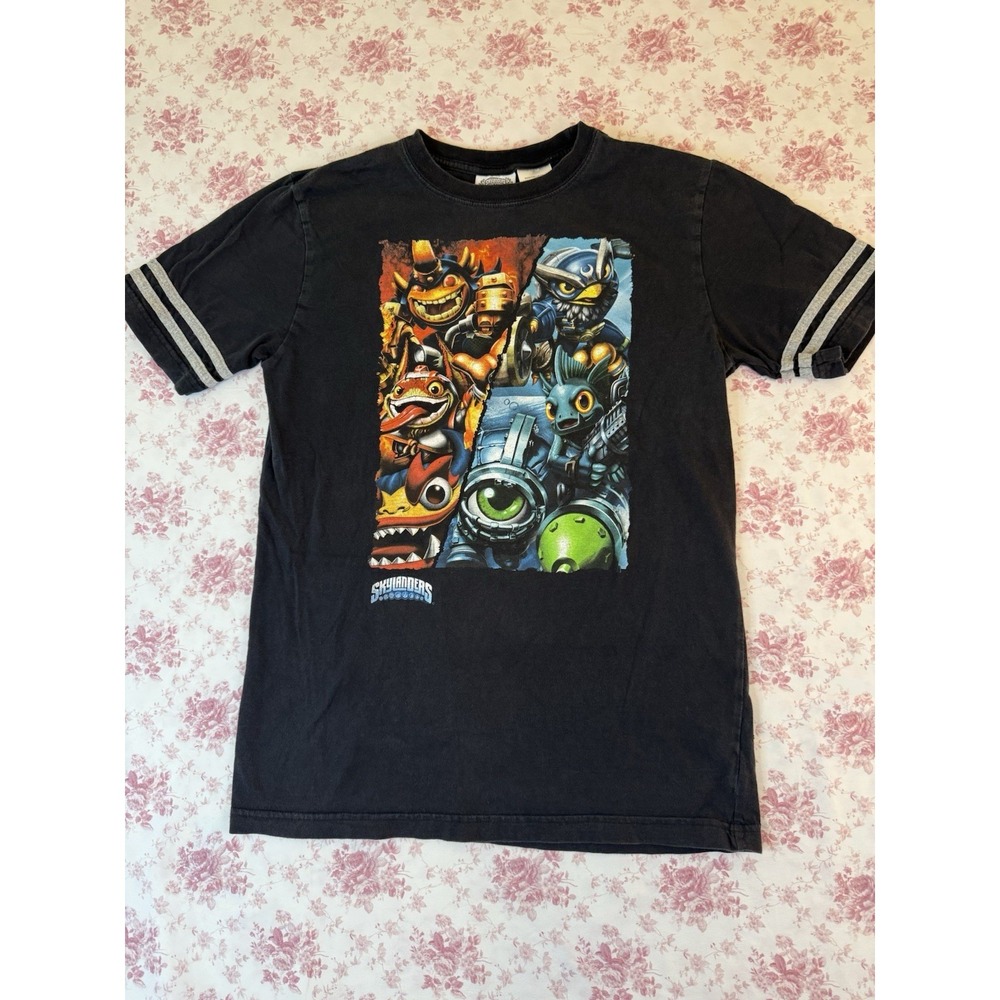 Skylanders SuperChargers Kids Graphic T-Shirt Black XL 14 Video Game Tee
